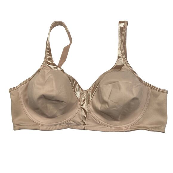Playtex Bra Womens 40C Nude Wireless Back Closure Smoothing 18 Hour 4803 NEW - Picture 1 of 6